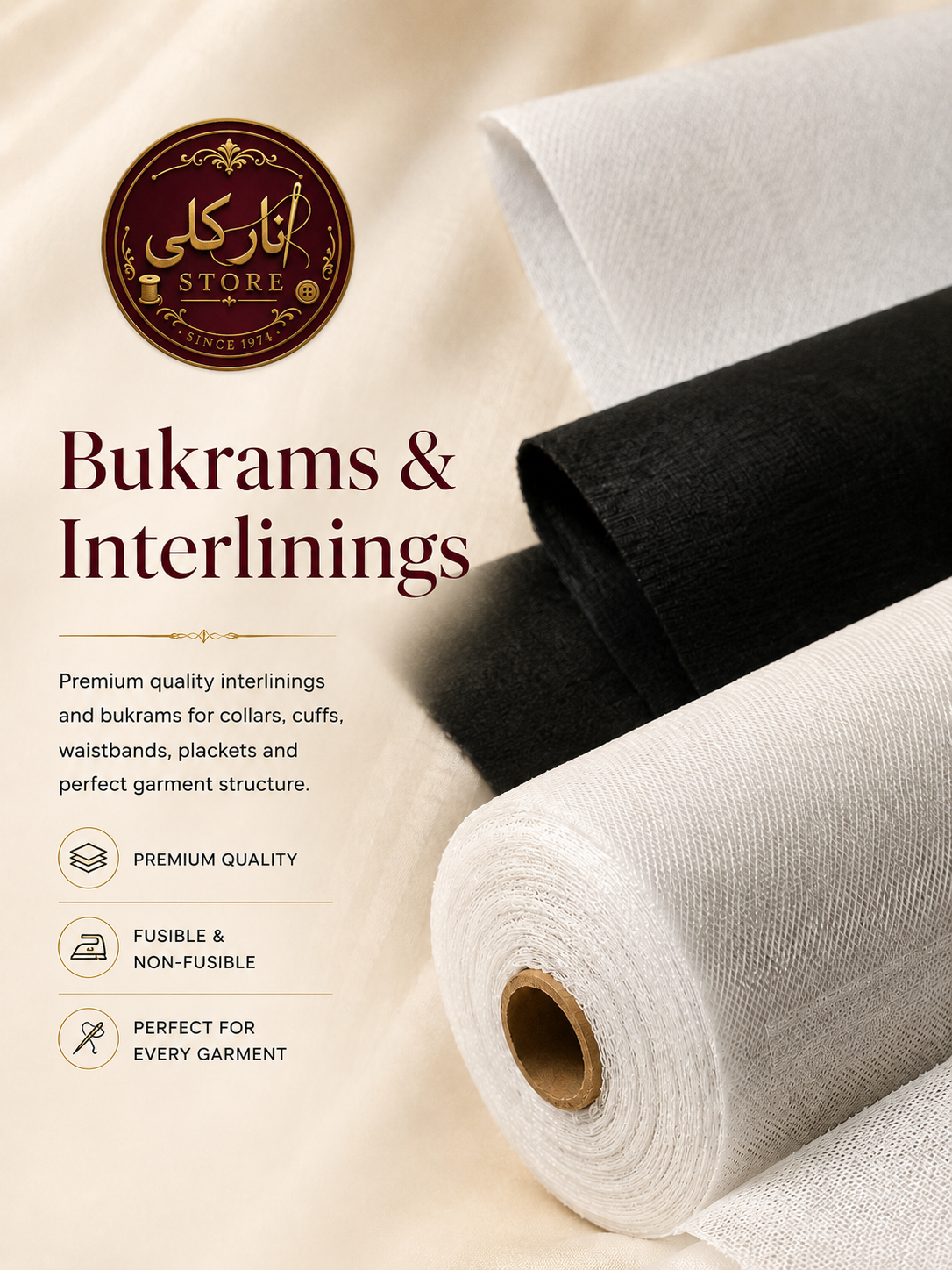 Bukrams & Interlinings