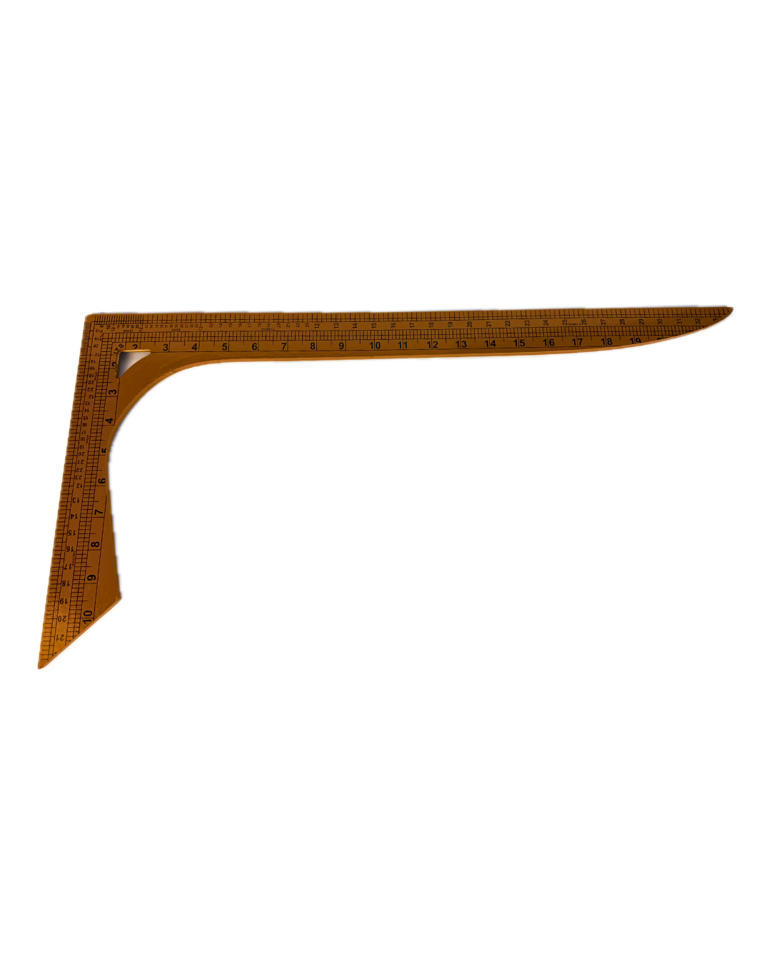 L-Square Curved Ruler — Wooden