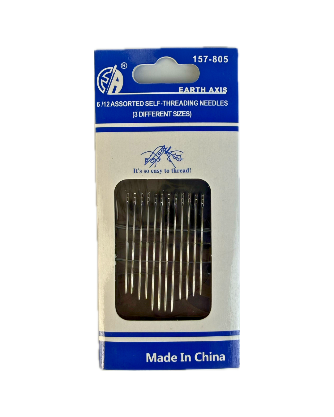 Self Threading Needle — Assorted Pack of 12