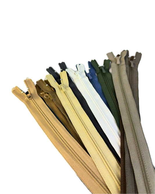 YKK Zipper 10 inches (mulitple colors)